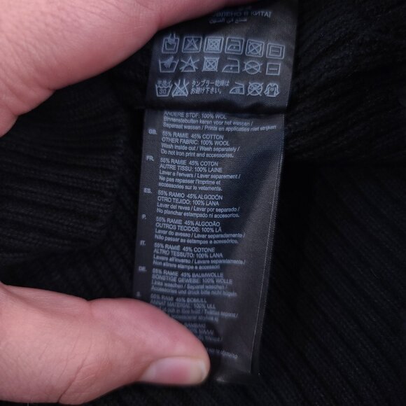 G-Star Raw Mens Small Black Skill Blazer Knit Button Cardigan Sweater Jacket - Picture 8 of 9